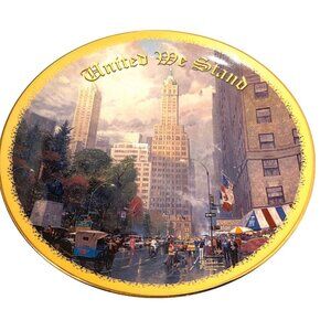 collectible decorative plate new york by thomas kinade A 2312